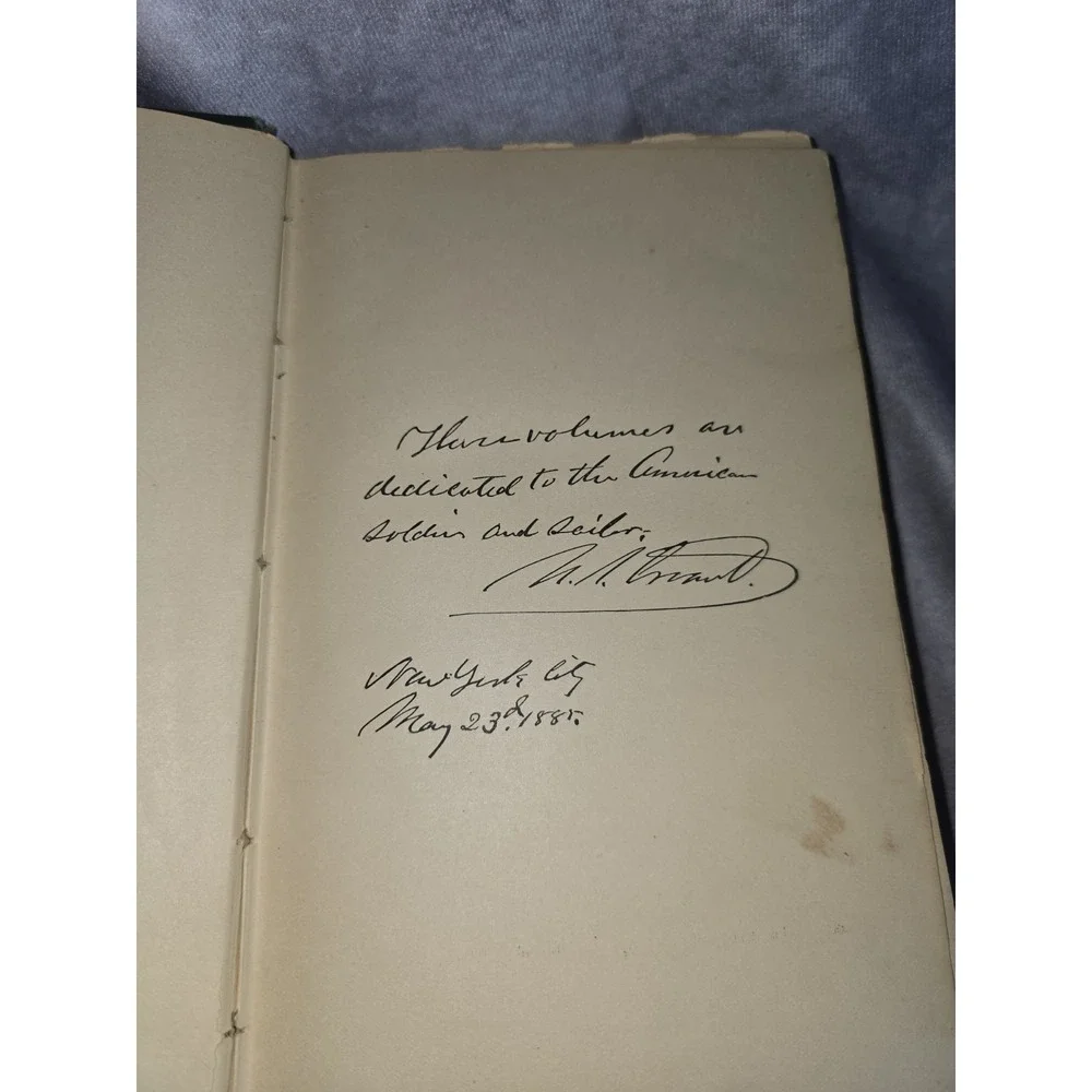 PERSONAL MEMOIRS OF U.S, GRANT VOL. 1 VINTAGE 1885 PUB BY CHARLES L WEBSTER CO
